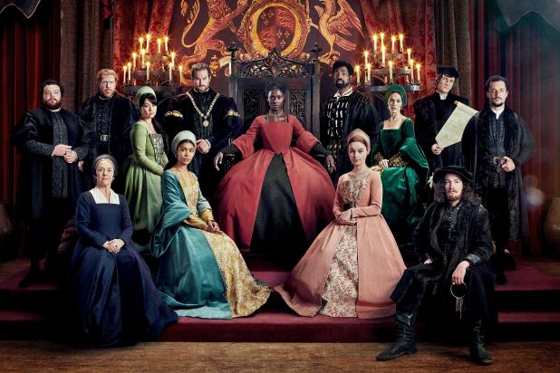 The cast of Channel 5/AMC's Anne Boleyn