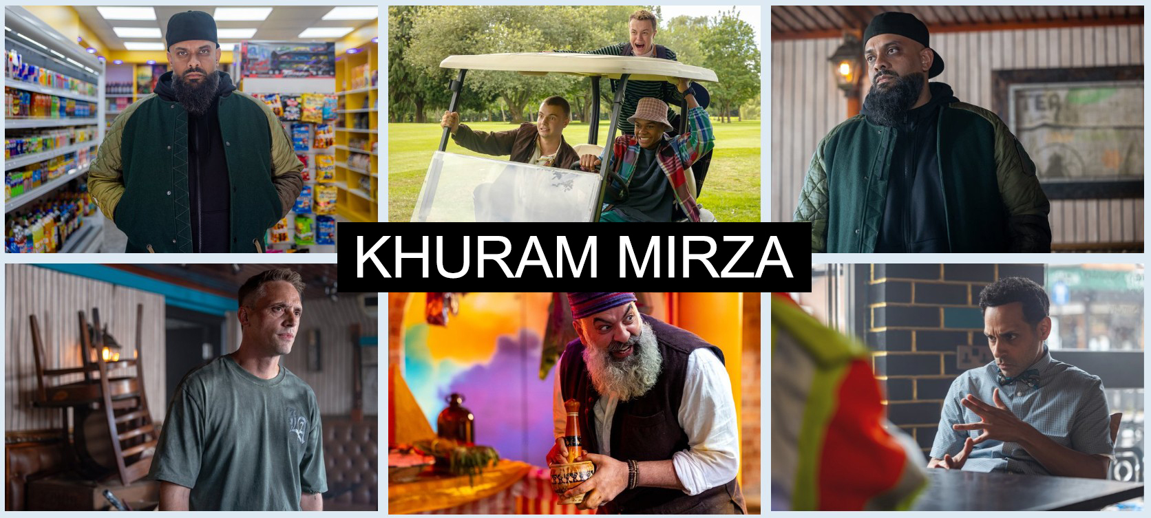 Banner image containing thumbnails of images taken by unit stills photographer, Khuram Mirza