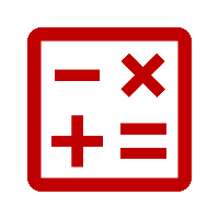 Calculate percentages icon